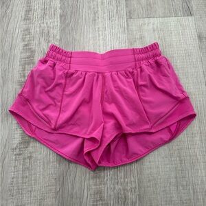 Lululemon Sonic Pink Hotty Hot Shorts